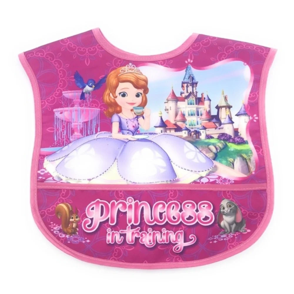 Disney Princess Water Resistance Bib 4 Piece Set NEW